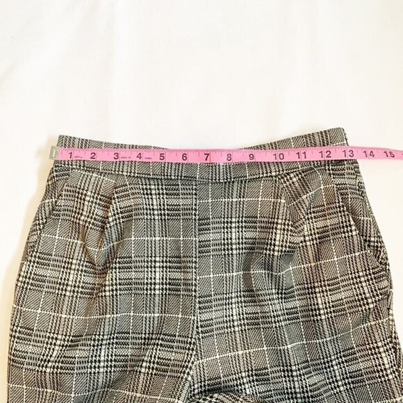 5/$25 Azalea San Francisco Made in USA black white plaid skinny trouser pants - Picture 7 of 9